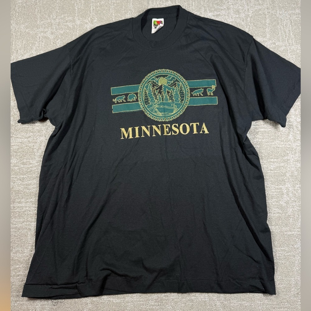 Vintage Single Stitch Minnesota Land of 10,000 Lakes T-Shirt Men Size XXL